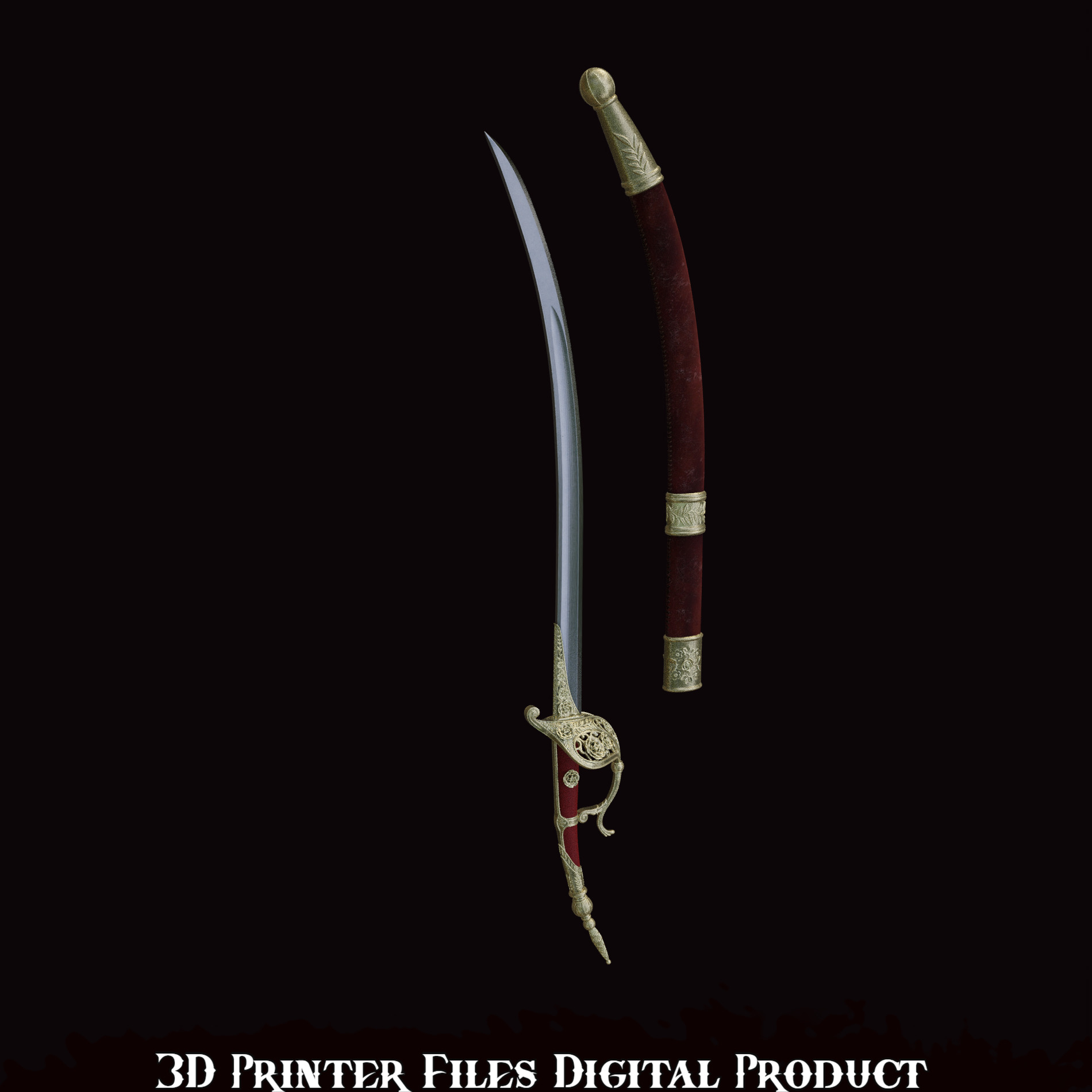 Fantasy Lea Monad Cosplay Rose Sword Lies of P Overture 3D print model_1