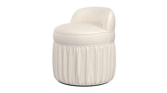 Leona Vanity Stool 3D model