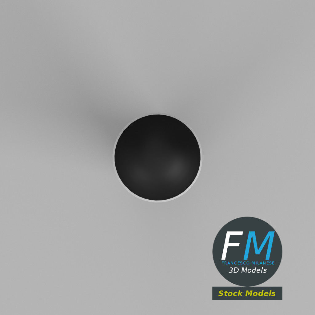 Stylized Trident D5 missile 3D model_6