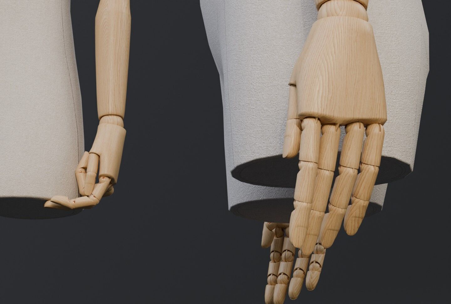 Mannequins light and dark versions 3D model_3