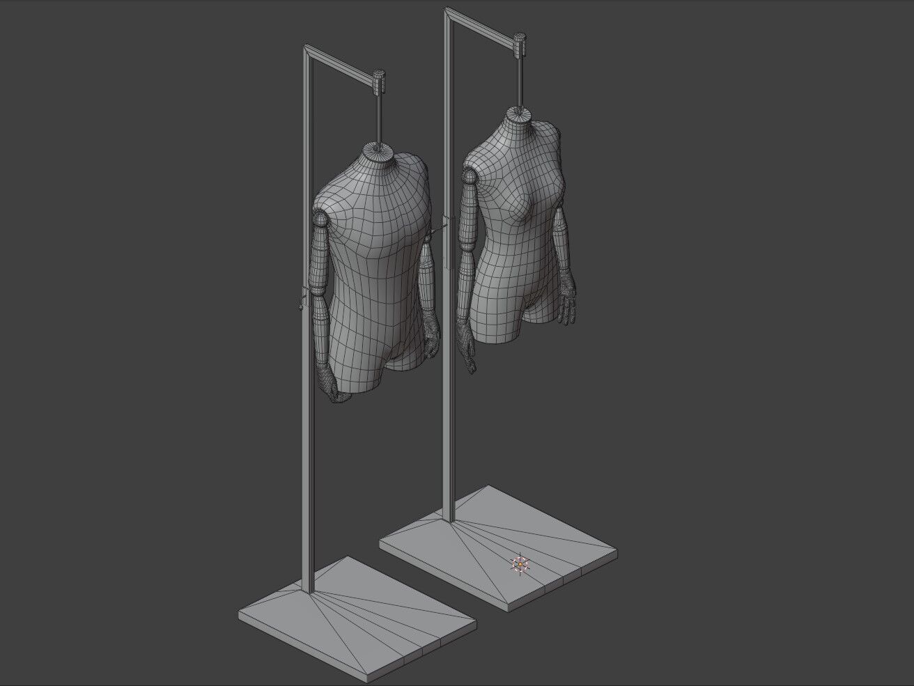 Mannequins light and dark versions 3D model_6