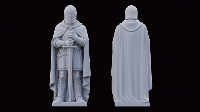 Knight Statue Free 3D print model
