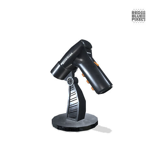 Barcode Scanner Low-poly 3D model