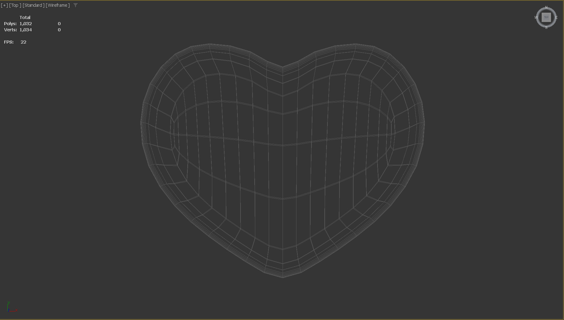 Stylized Low-Poly Love-shaped Marshmallow Low-poly 3D model_11