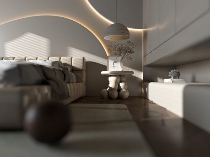 Bedroom Interior Model 3D model_17