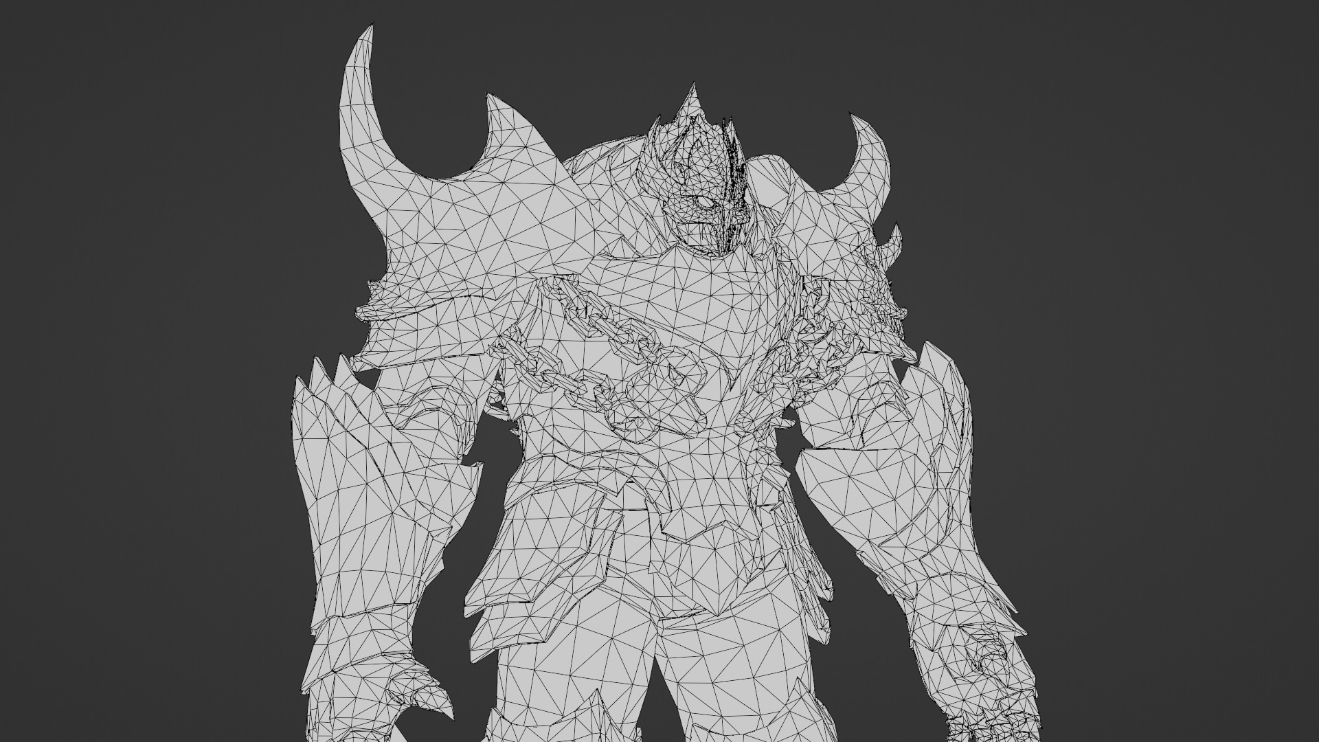 Obsidian Tank Beast Game-Ready Armored Creature Low-poly 3D model_35