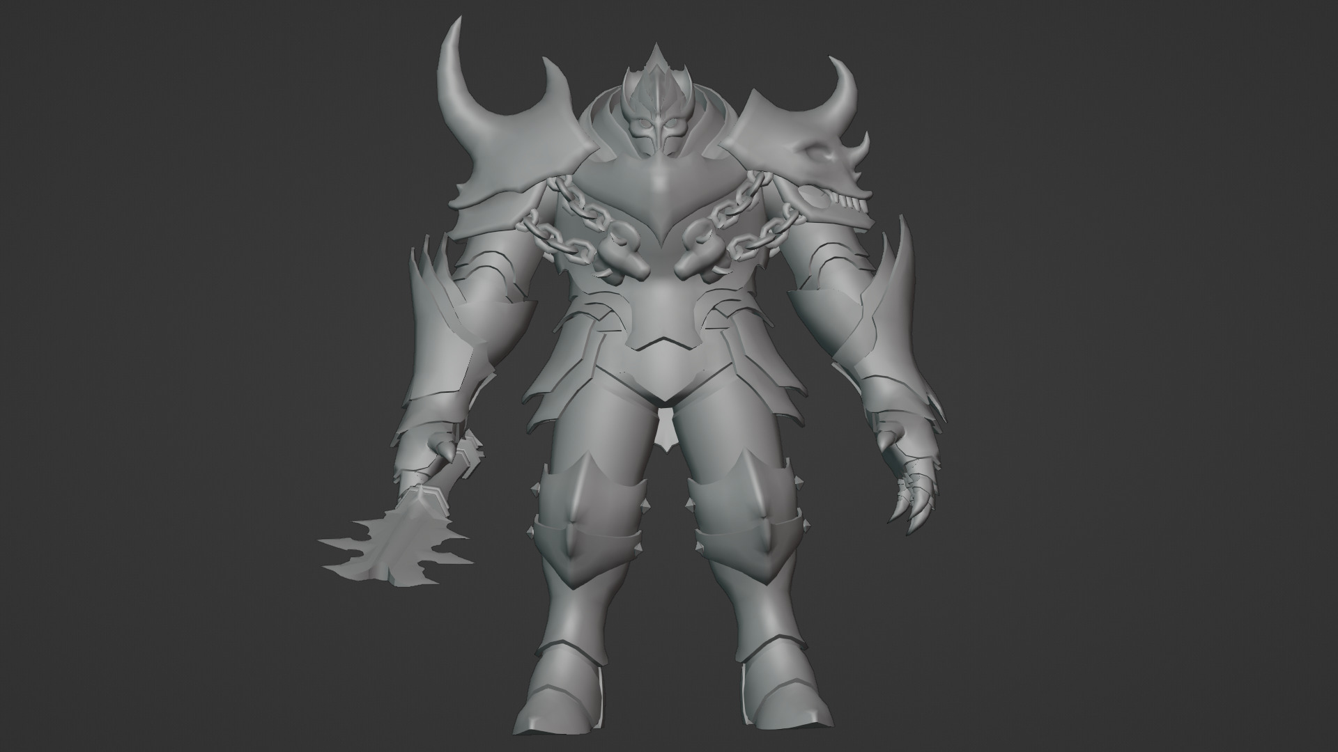Obsidian Tank Beast Game-Ready Armored Creature Low-poly 3D model_17