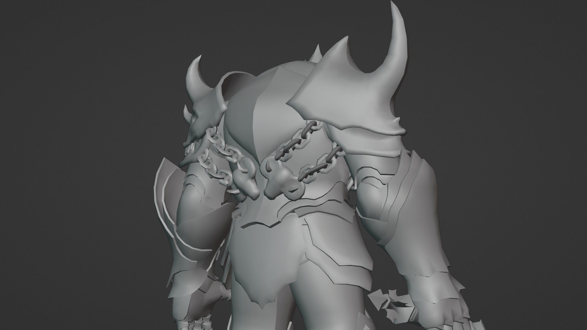 Obsidian Tank Beast Game-Ready Armored Creature Low-poly 3D model_16