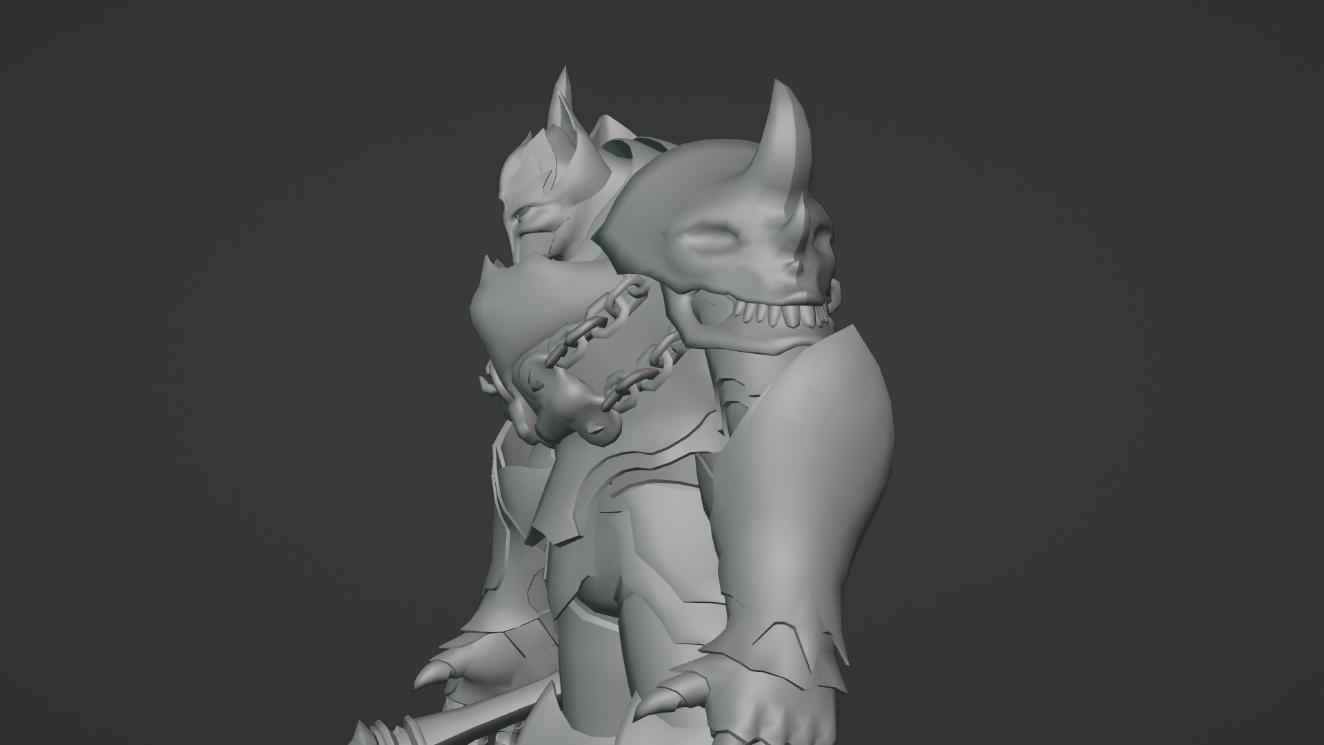 Obsidian Tank Beast Game-Ready Armored Creature Low-poly 3D model_24