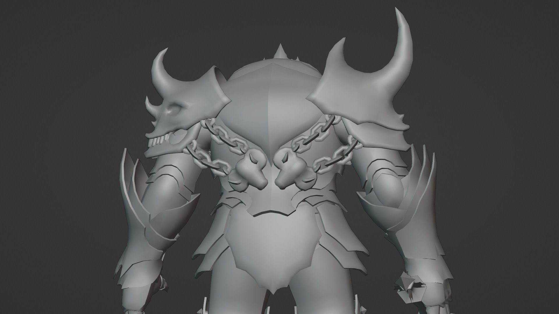 Obsidian Tank Beast Game-Ready Armored Creature Low-poly 3D model_15