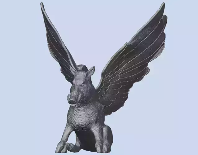 3D Printable Harry Potter Hogwarts Inspired Winged Hog