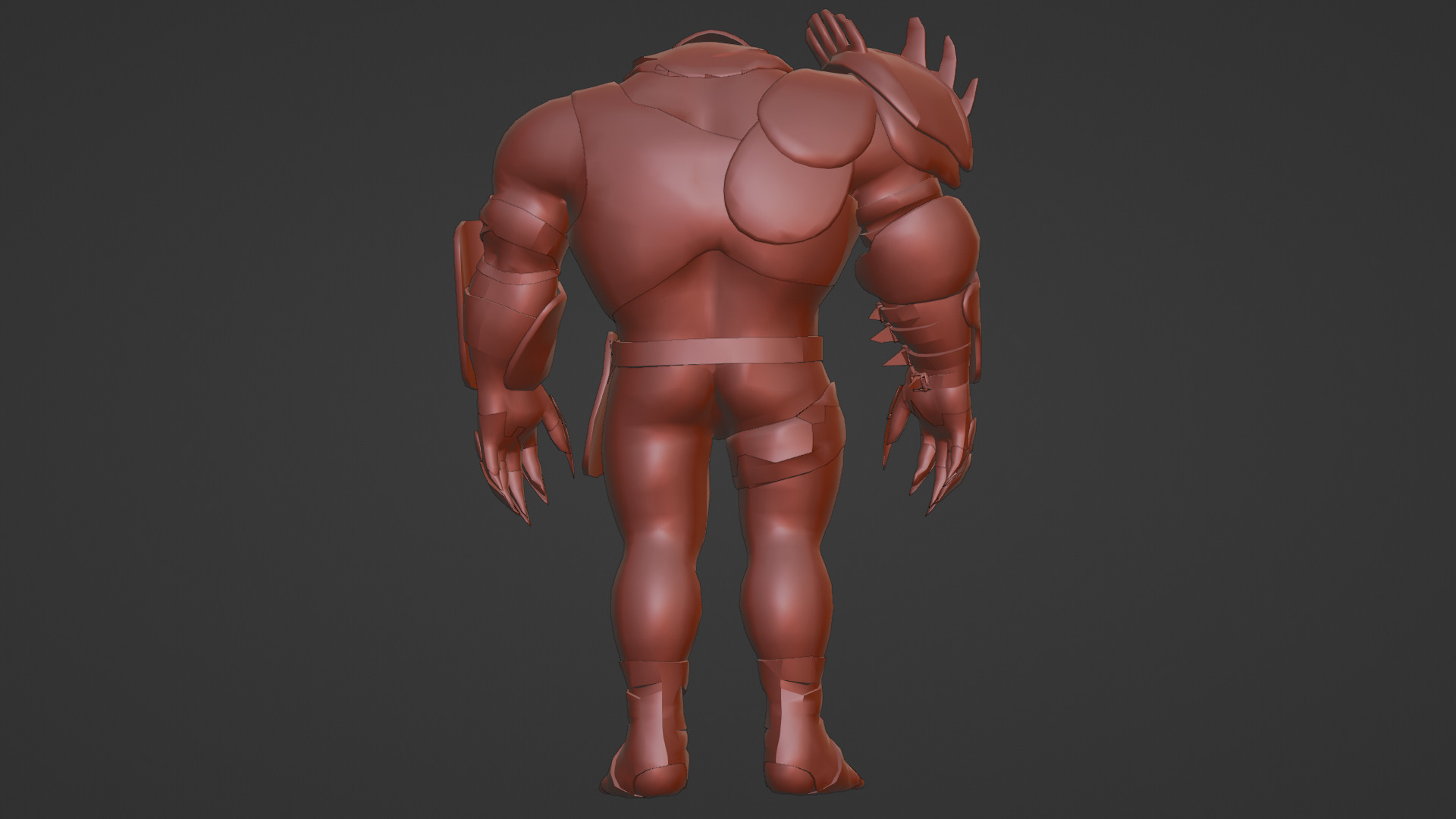 Titan Brute Armored Monster Game-Ready Boss Character Low-poly 3D model_18