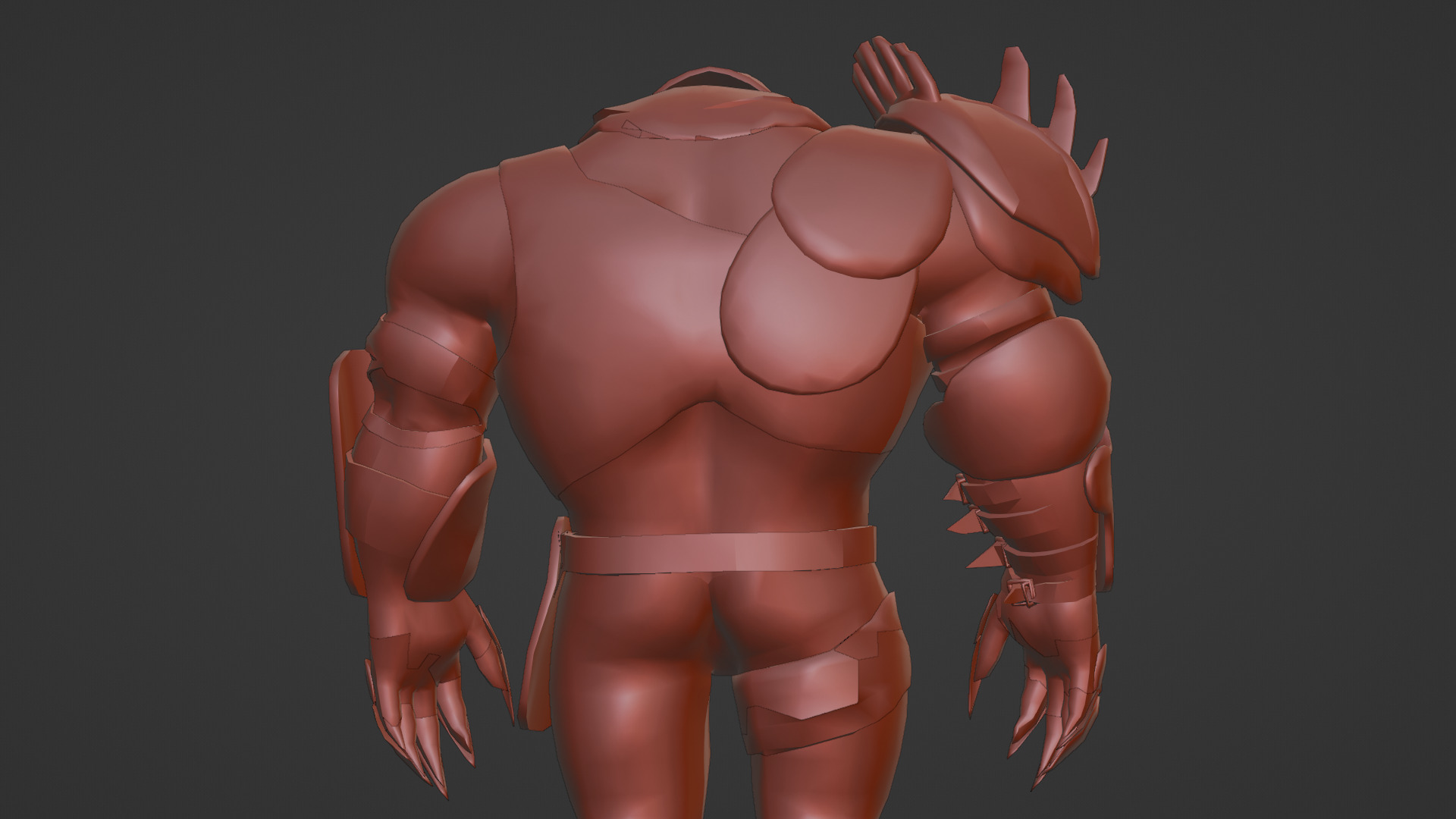 Titan Brute Armored Monster Game-Ready Boss Character Low-poly 3D model_24