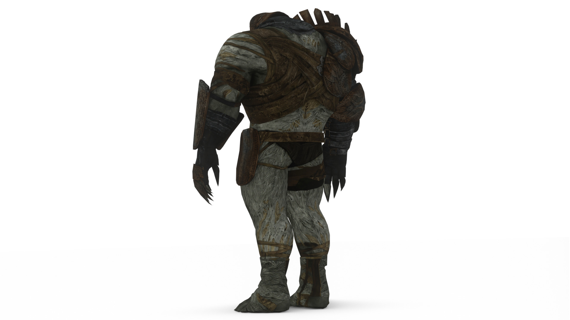 Titan Brute Armored Monster Game-Ready Boss Character Low-poly 3D model_3