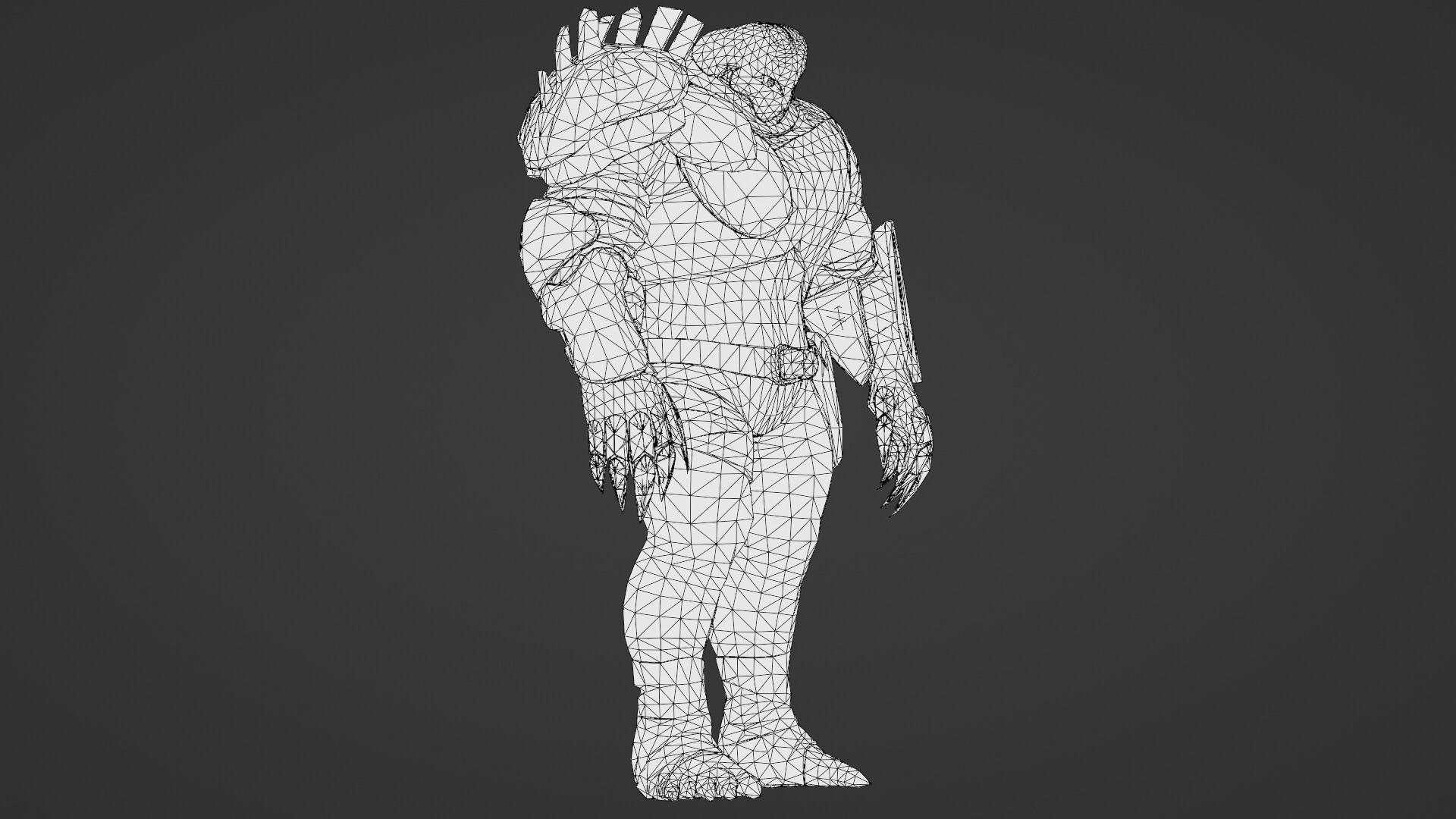 Titan Brute Armored Monster Game-Ready Boss Character Low-poly 3D model_33
