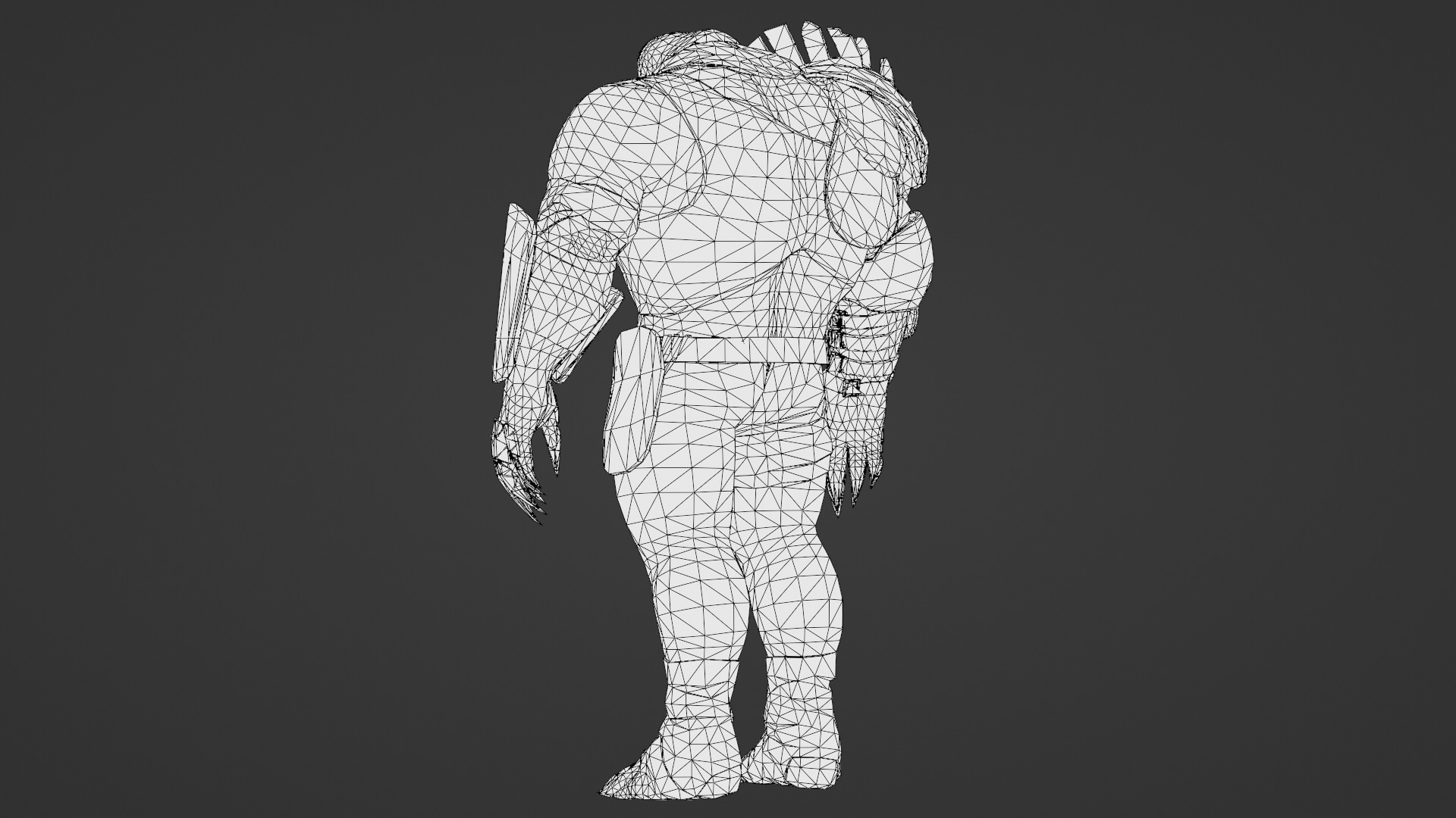 Titan Brute Armored Monster Game-Ready Boss Character Low-poly 3D model_30