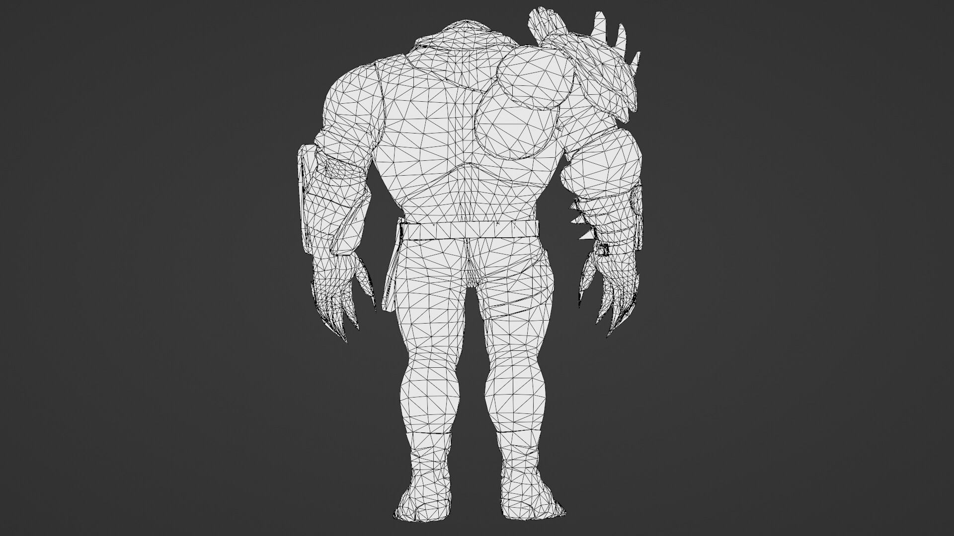 Titan Brute Armored Monster Game-Ready Boss Character Low-poly 3D model_31