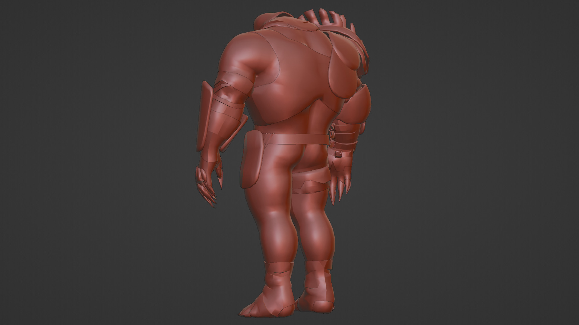 Titan Brute Armored Monster Game-Ready Boss Character Low-poly 3D model_17
