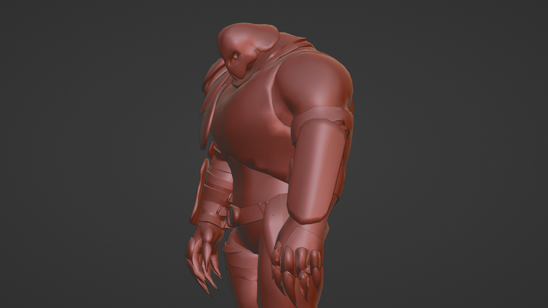 Titan Brute Armored Monster Game-Ready Boss Character Low-poly 3D model_22