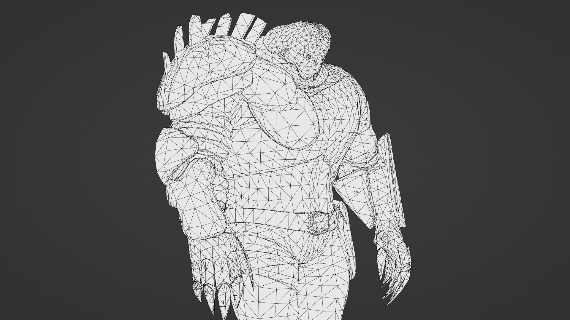Titan Brute Armored Monster Game-Ready Boss Character Low-poly 3D model_28