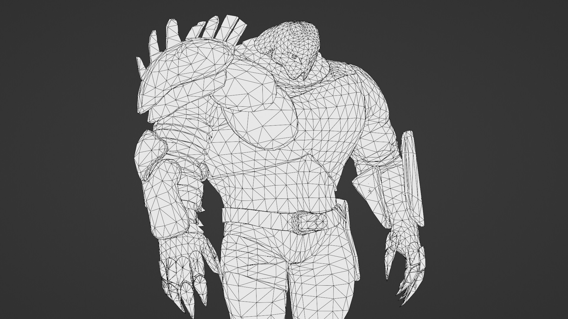 Titan Brute Armored Monster Game-Ready Boss Character Low-poly 3D model_34