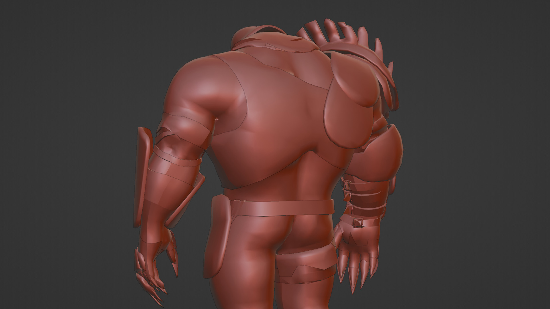 Titan Brute Armored Monster Game-Ready Boss Character Low-poly 3D model_23