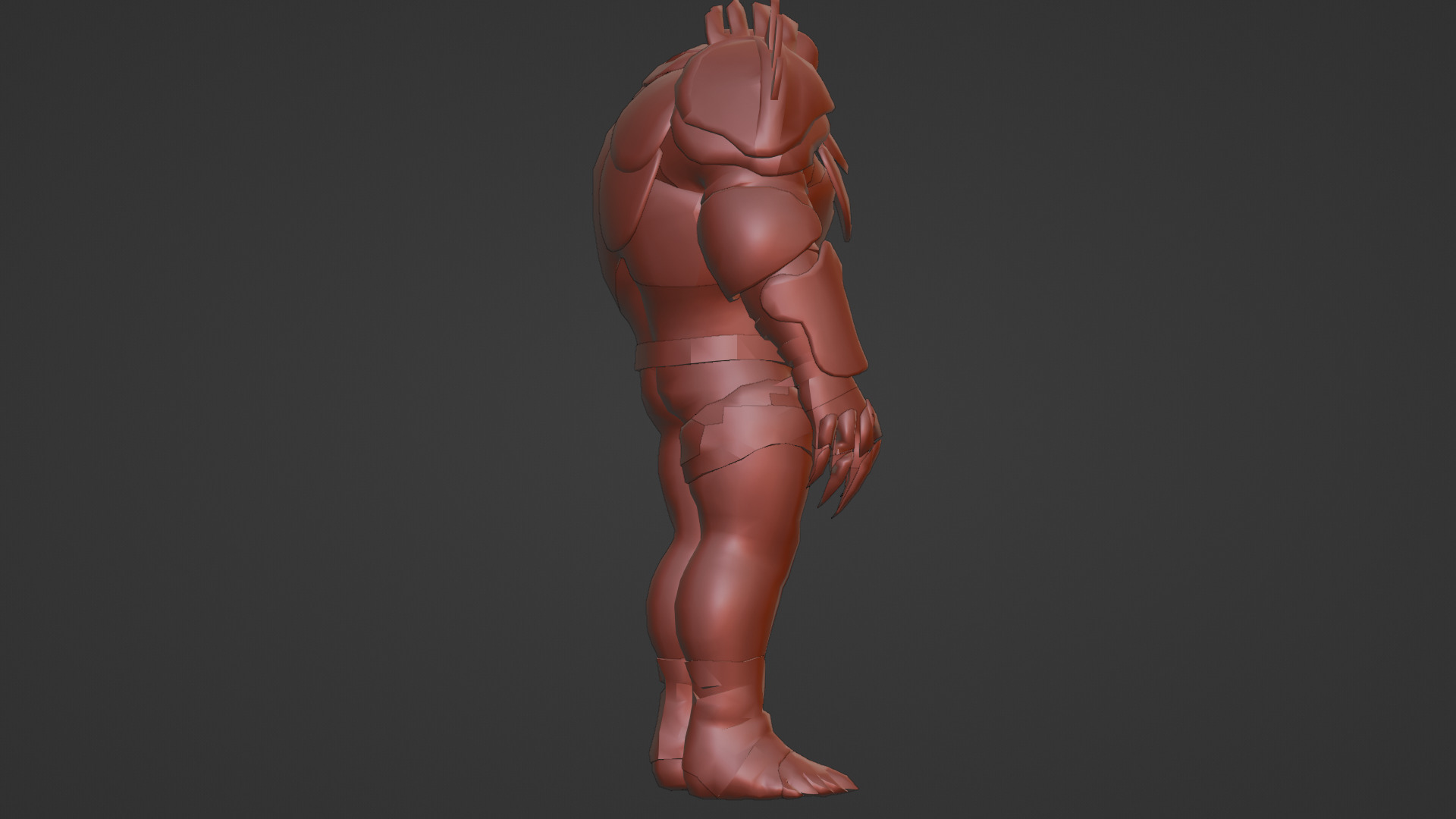 Titan Brute Armored Monster Game-Ready Boss Character Low-poly 3D model_19