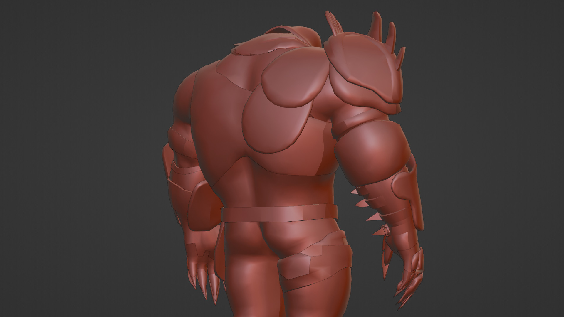 Titan Brute Armored Monster Game-Ready Boss Character Low-poly 3D model_14