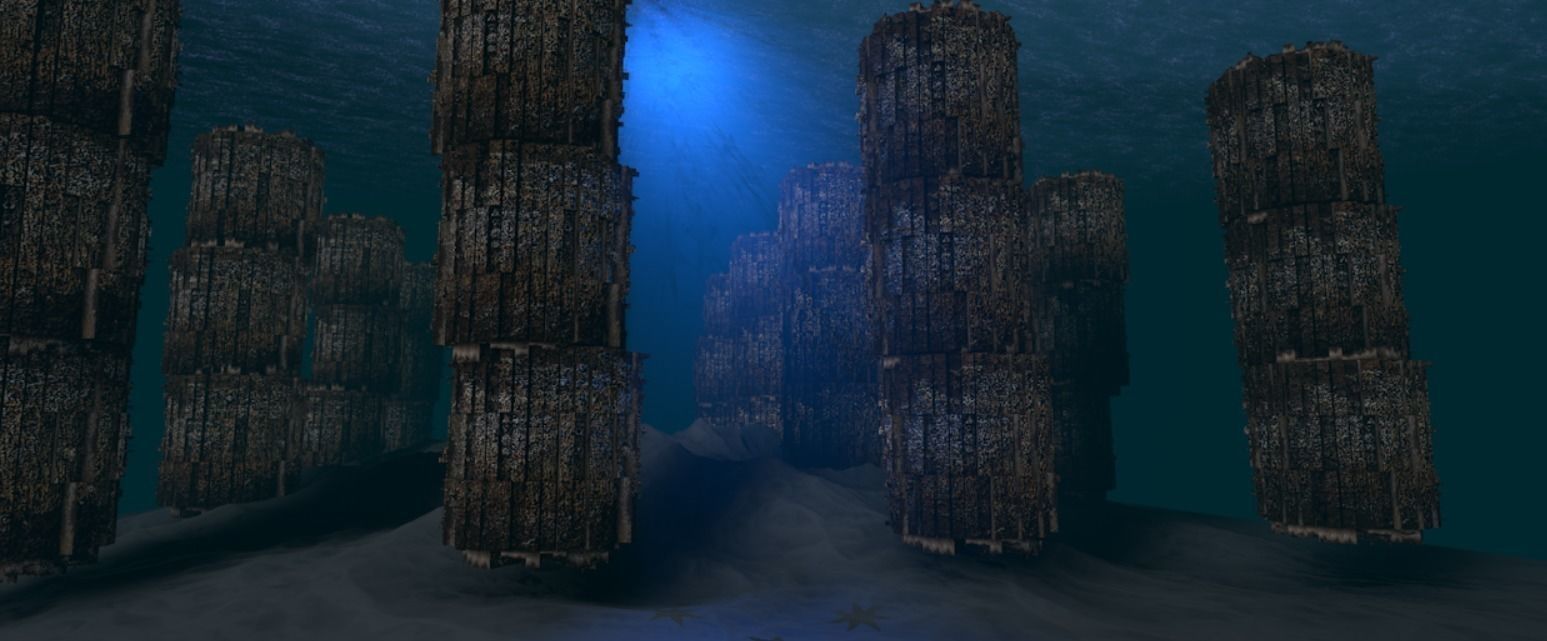 Underwater scene 3D model_0