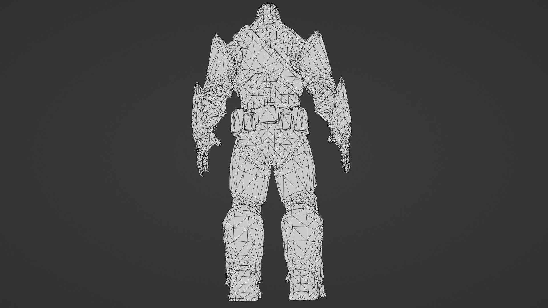 Armored Hellshard Golem Armored Monster 3D Character Low-poly 3D model_30