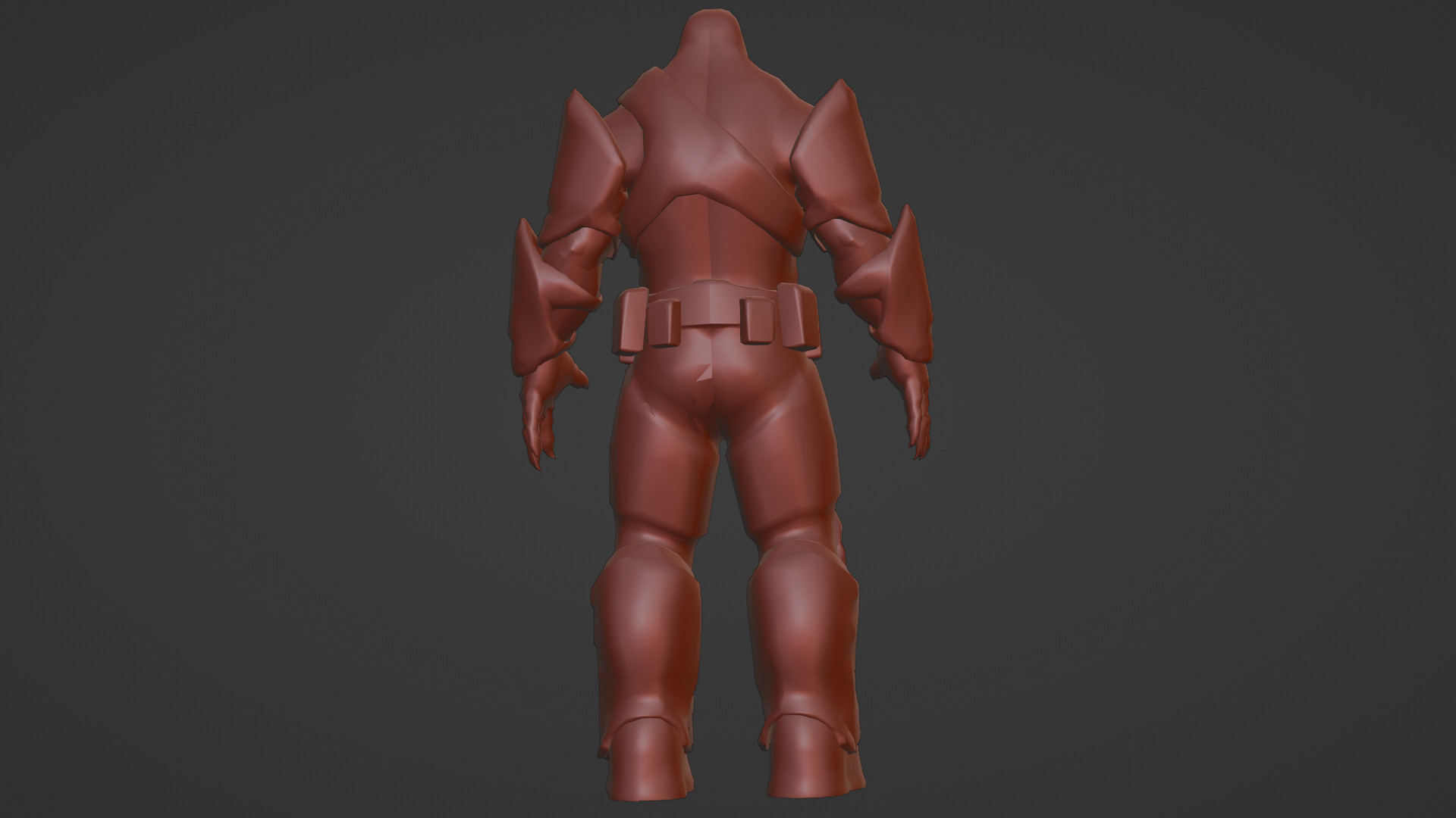 Armored Hellshard Golem Armored Monster 3D Character Low-poly 3D model_18