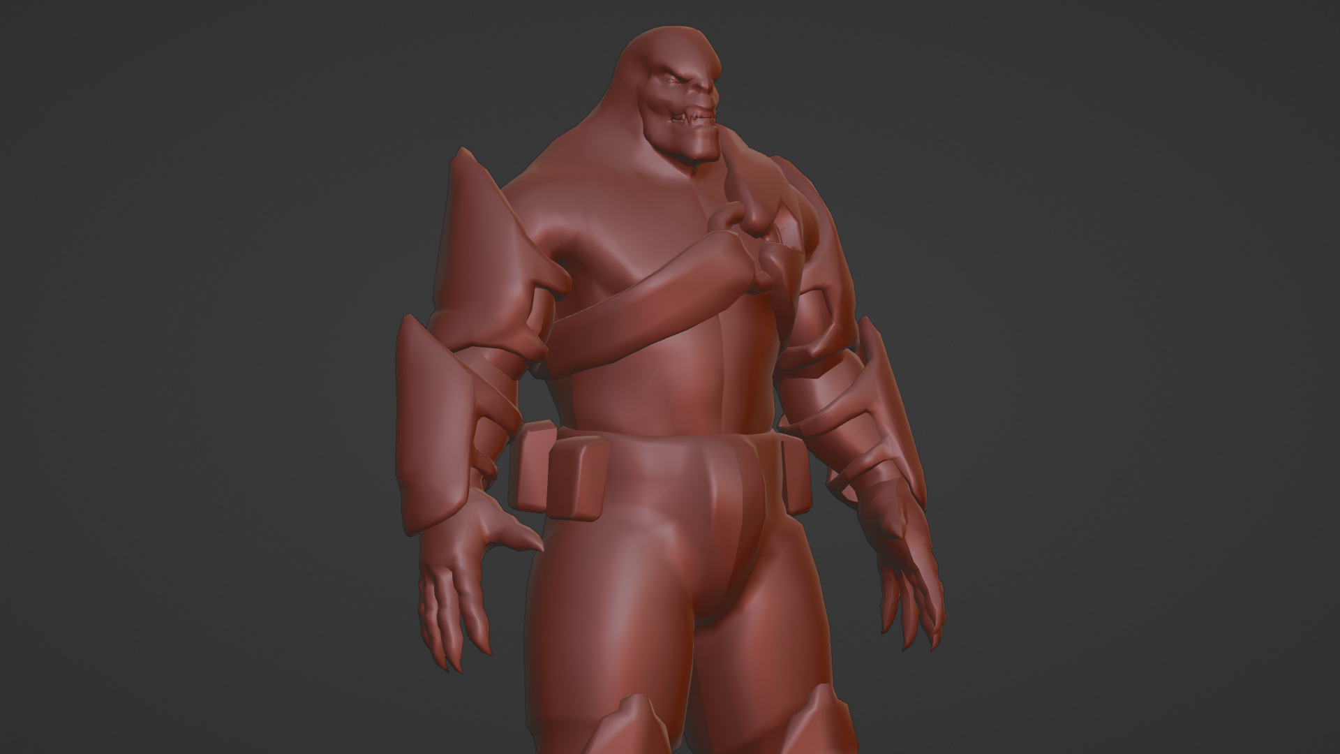 Armored Hellshard Golem Armored Monster 3D Character Low-poly 3D model_21