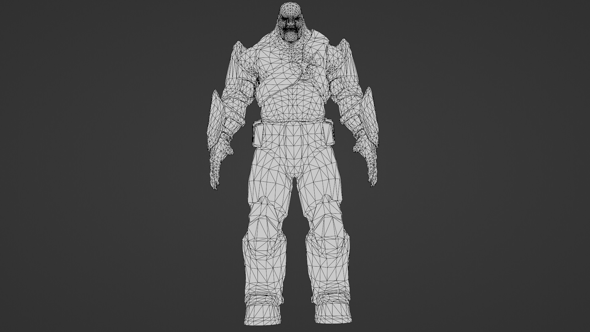 Armored Hellshard Golem Armored Monster 3D Character Low-poly 3D model_28