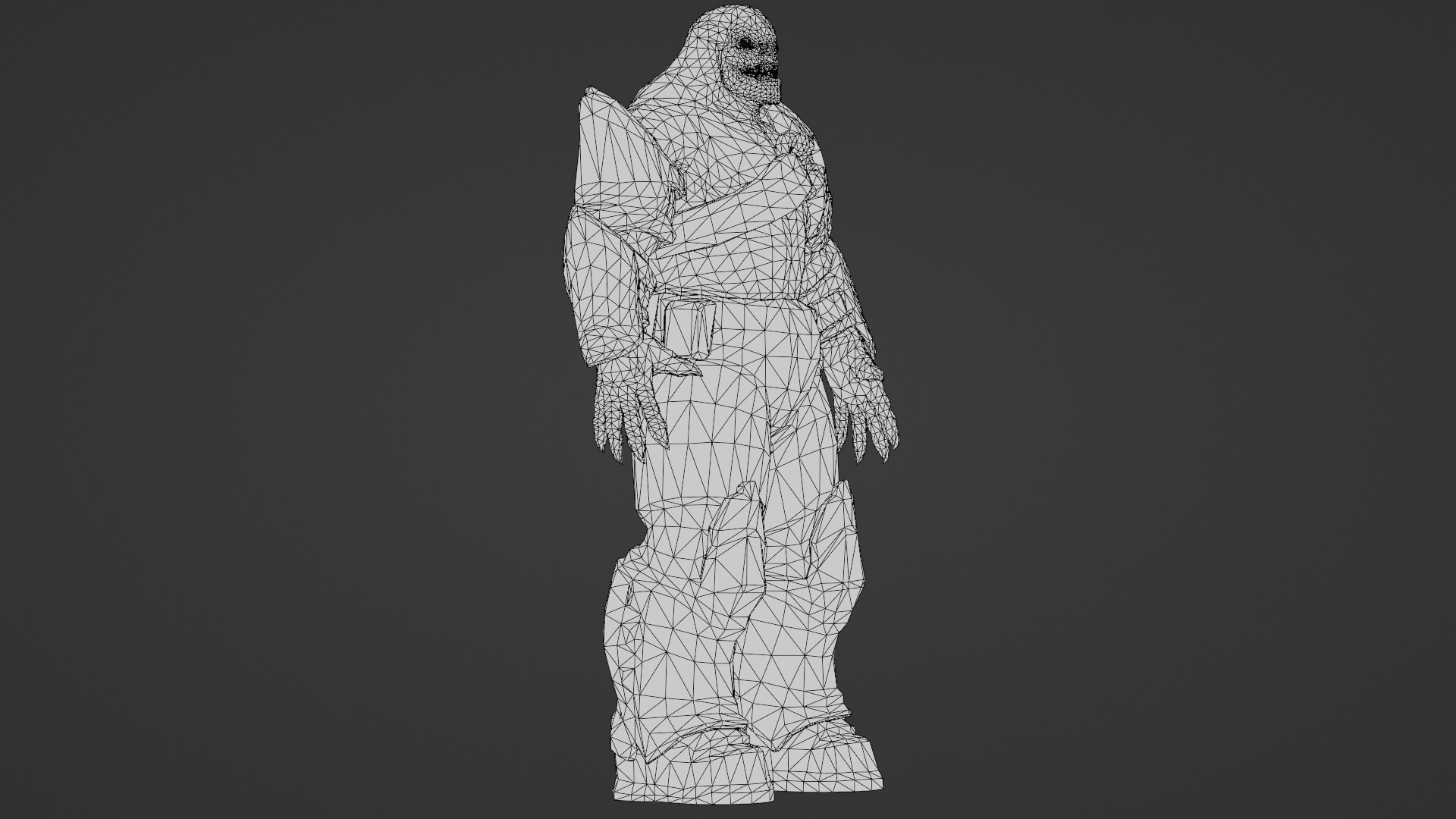 Armored Hellshard Golem Armored Monster 3D Character Low-poly 3D model_32