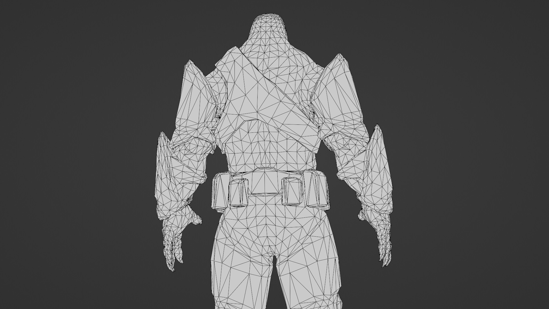 Armored Hellshard Golem Armored Monster 3D Character Low-poly 3D model_36