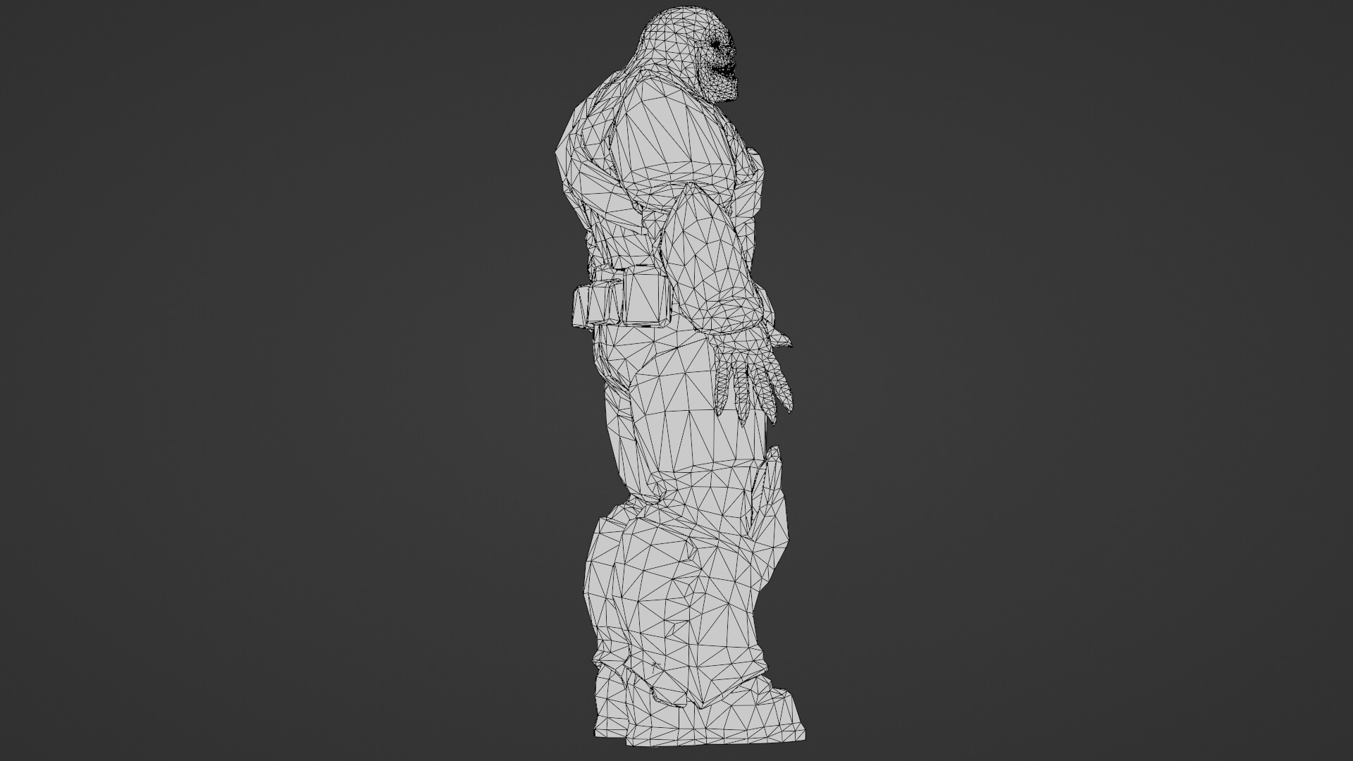 Armored Hellshard Golem Armored Monster 3D Character Low-poly 3D model_31