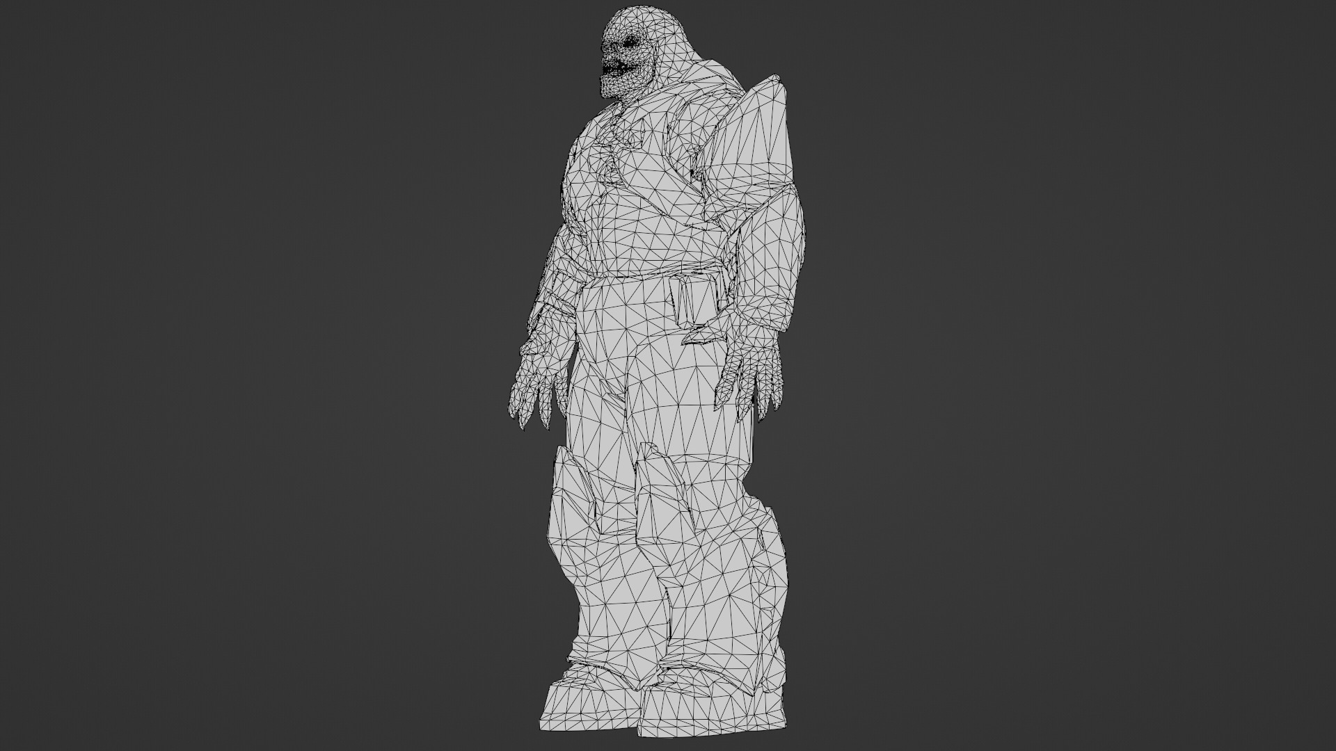 Armored Hellshard Golem Armored Monster 3D Character Low-poly 3D model_25
