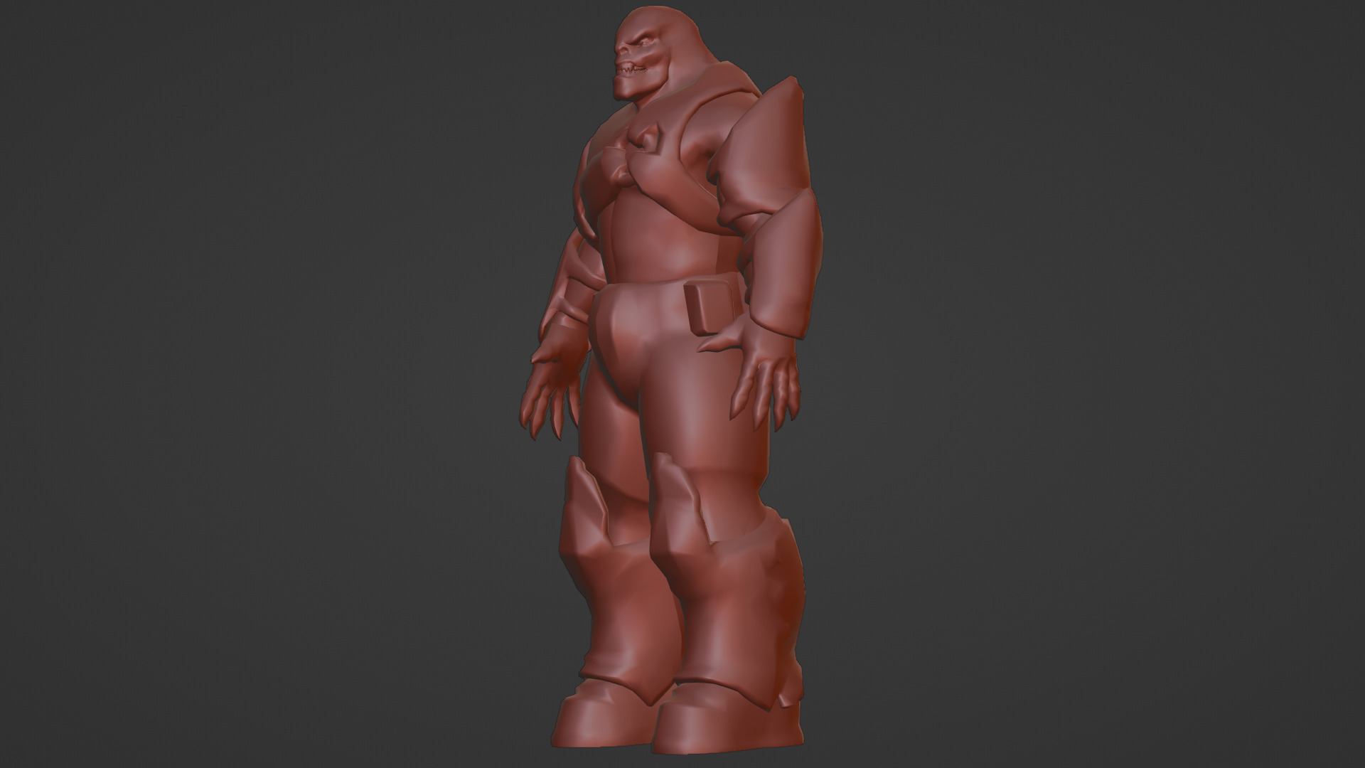 Armored Hellshard Golem Armored Monster 3D Character Low-poly 3D model_13