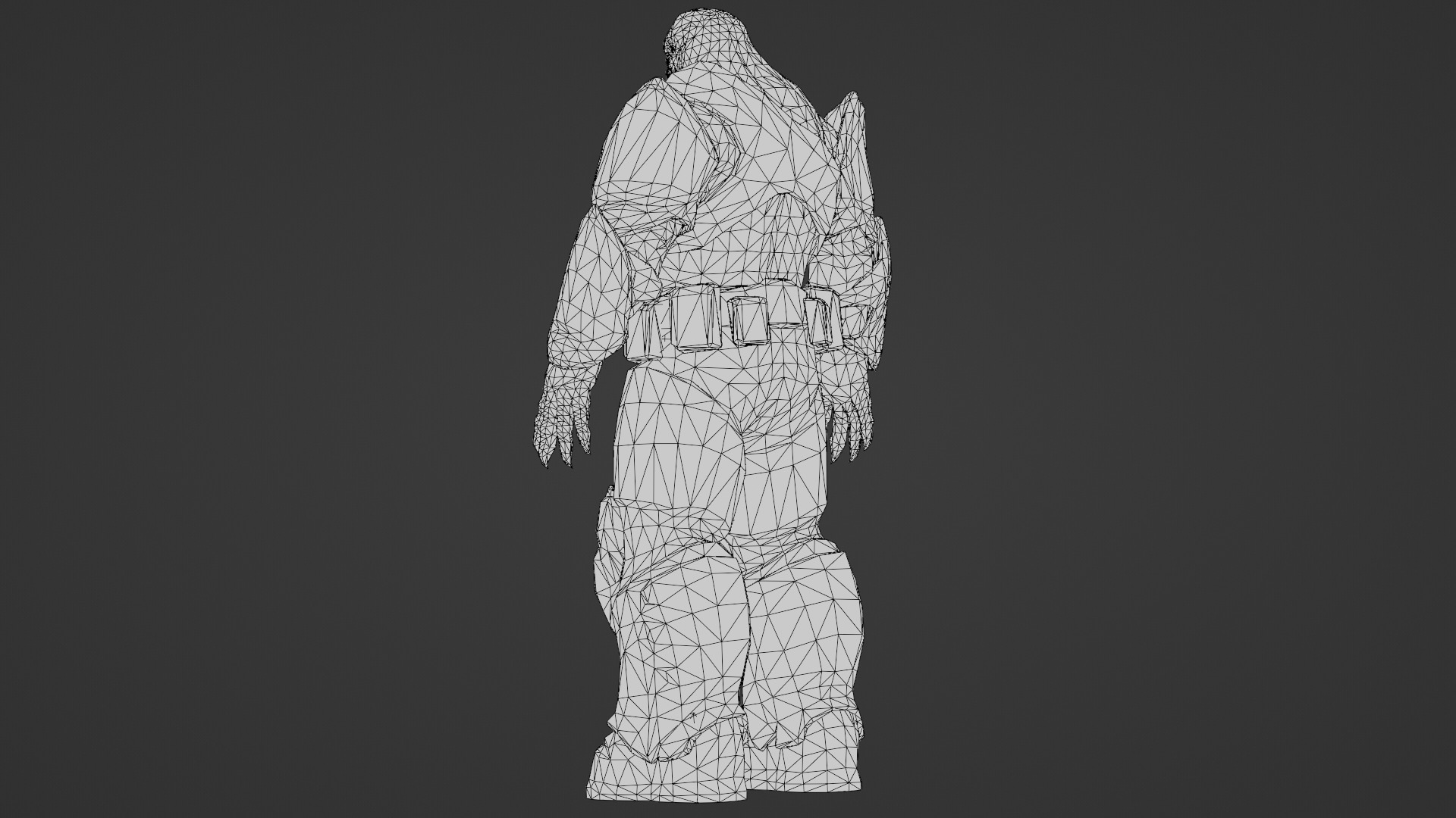 Armored Hellshard Golem Armored Monster 3D Character Low-poly 3D model_29