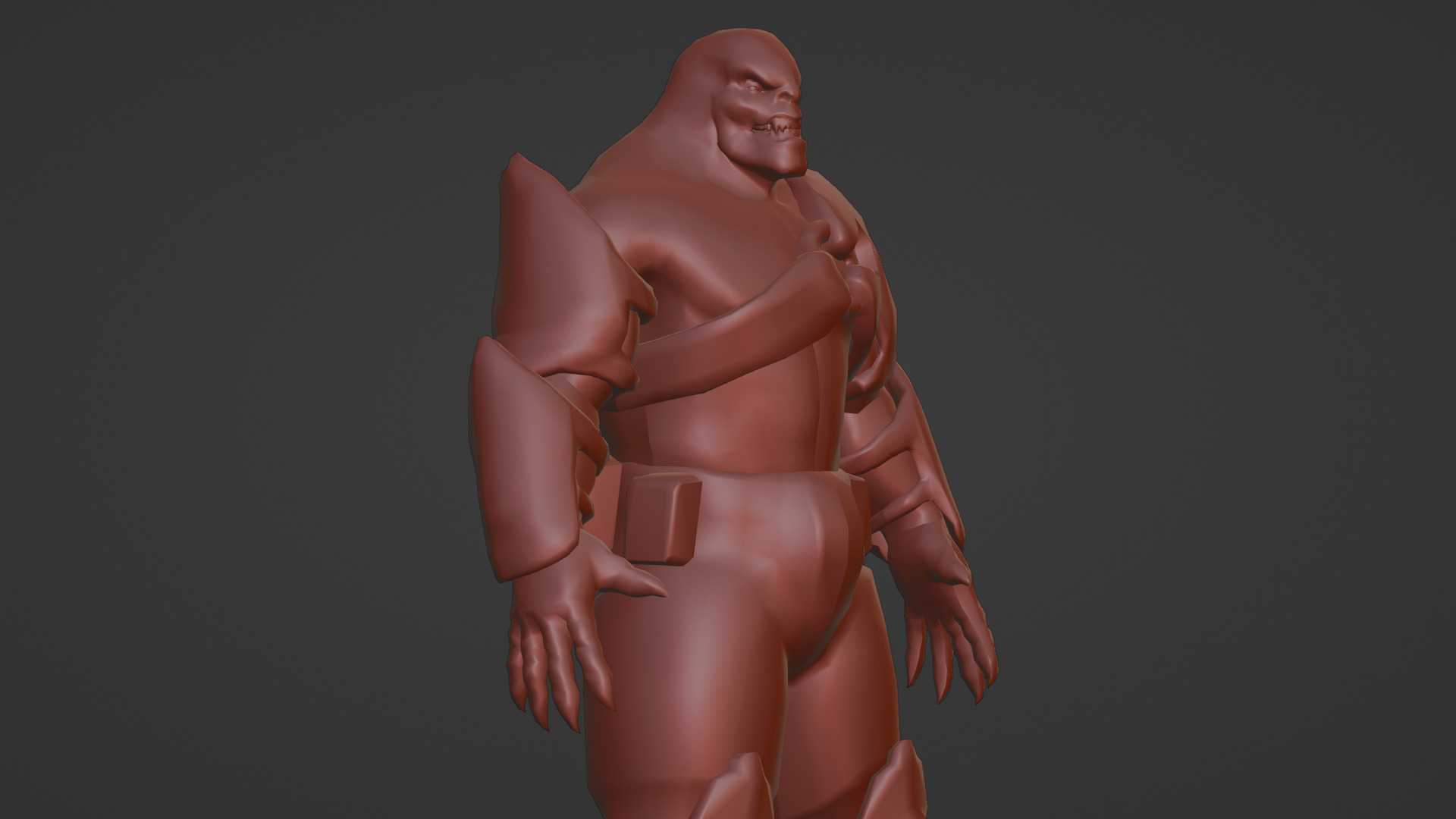 Armored Hellshard Golem Armored Monster 3D Character Low-poly 3D model_15