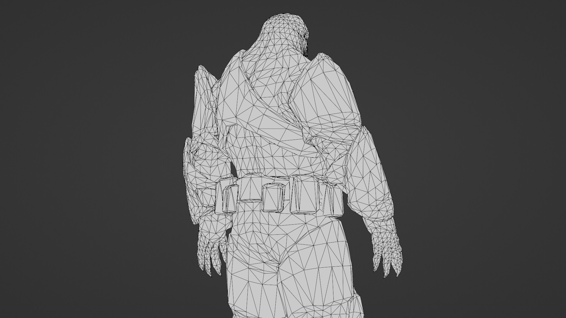 Armored Hellshard Golem Armored Monster 3D Character Low-poly 3D model_26
