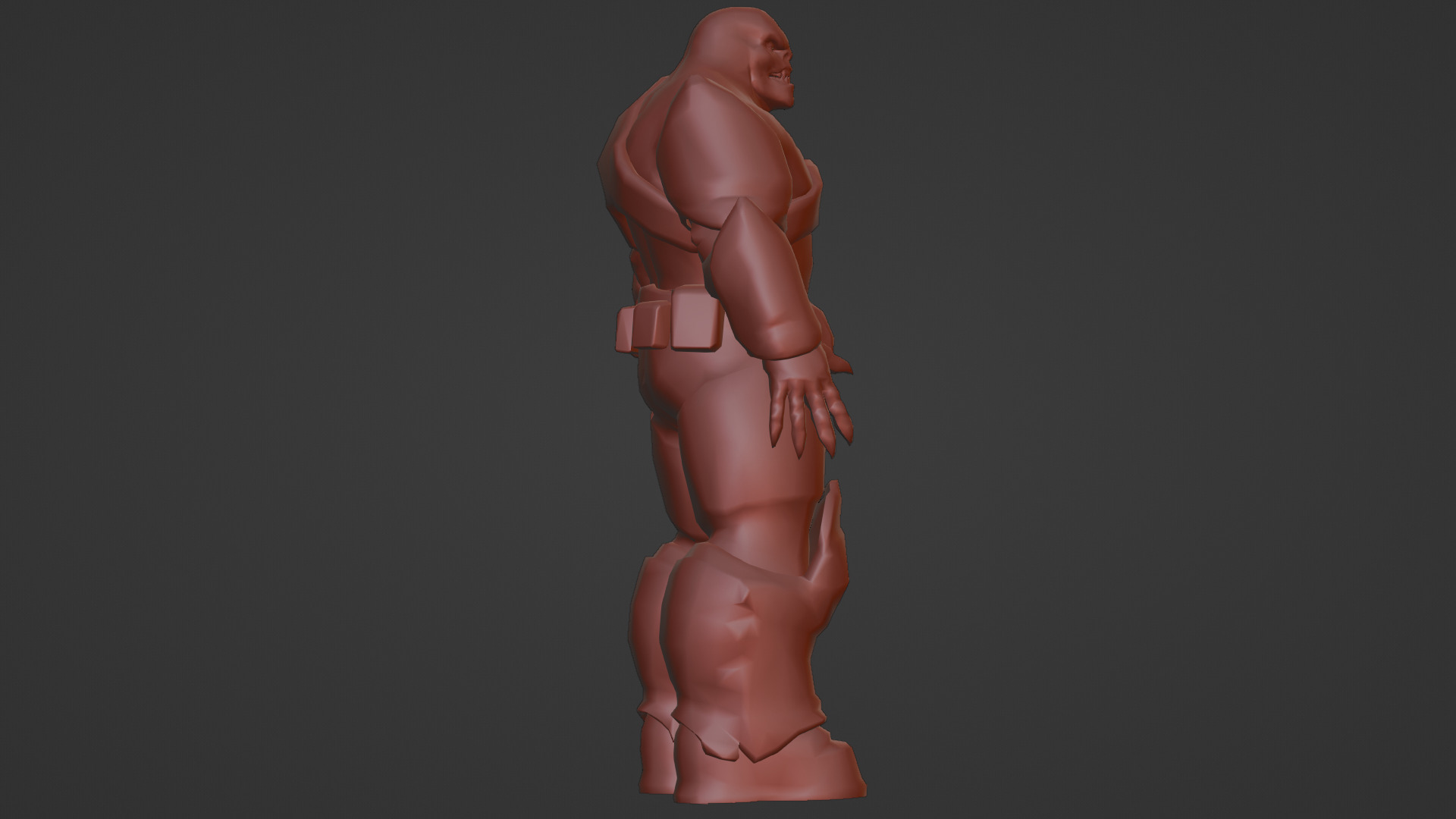 Armored Hellshard Golem Armored Monster 3D Character Low-poly 3D model_19