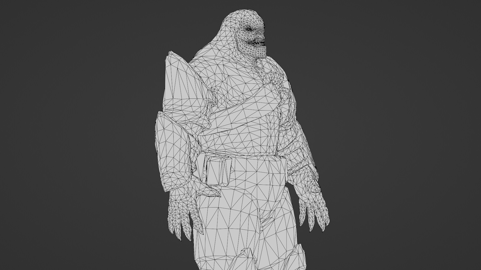 Armored Hellshard Golem Armored Monster 3D Character Low-poly 3D model_27