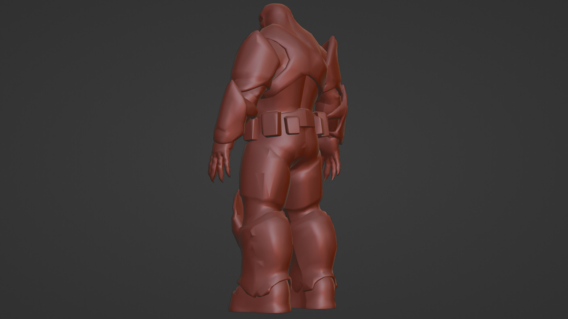 Armored Hellshard Golem Armored Monster 3D Character Low-poly 3D model_17