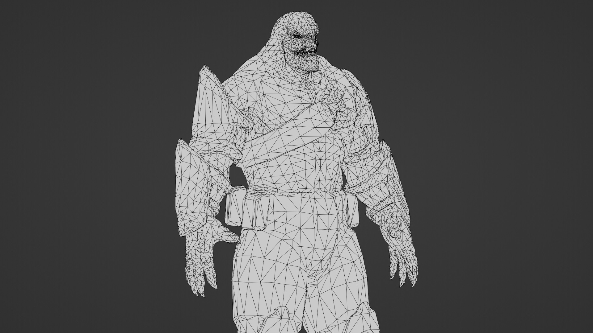 Armored Hellshard Golem Armored Monster 3D Character Low-poly 3D model_33