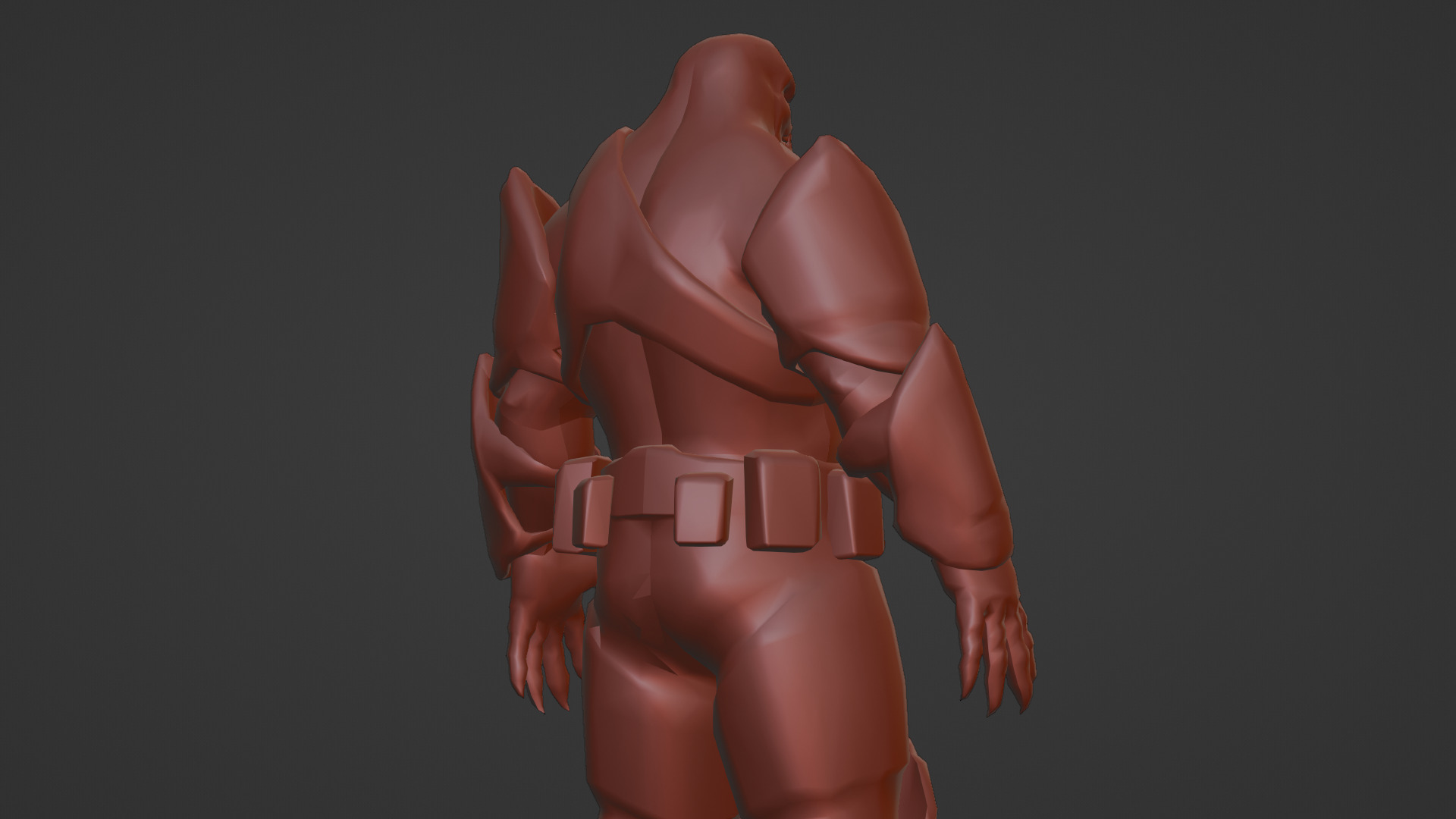 Armored Hellshard Golem Armored Monster 3D Character Low-poly 3D model_14