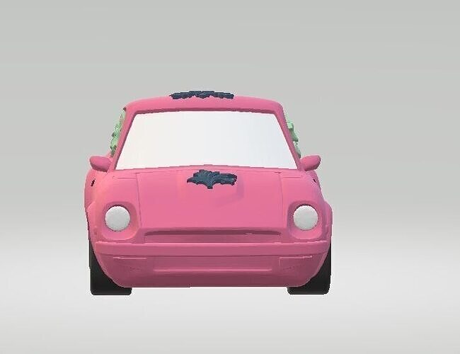 3D Model Cartoon Car 3D print model