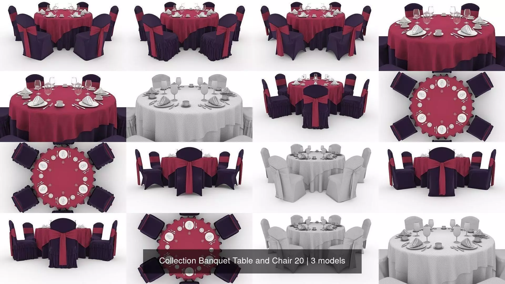 Collection Banquet Table and Chair 20 _0