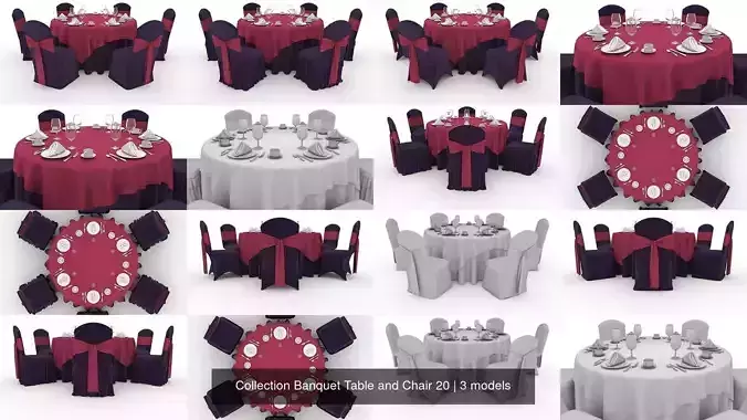 Collection Banquet Table and Chair 20