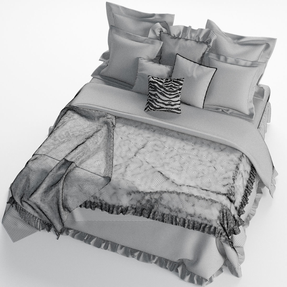 ZARA HOME BEDCLOTHES 3D model_1